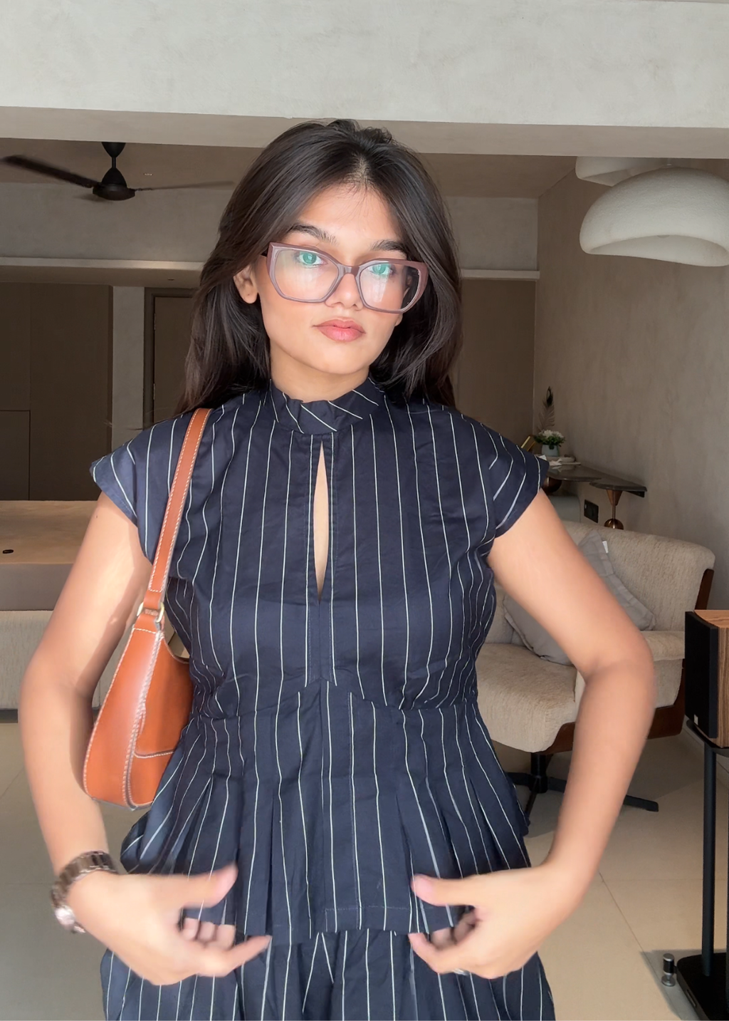 Navy Blue Monochrome Co-ord Set