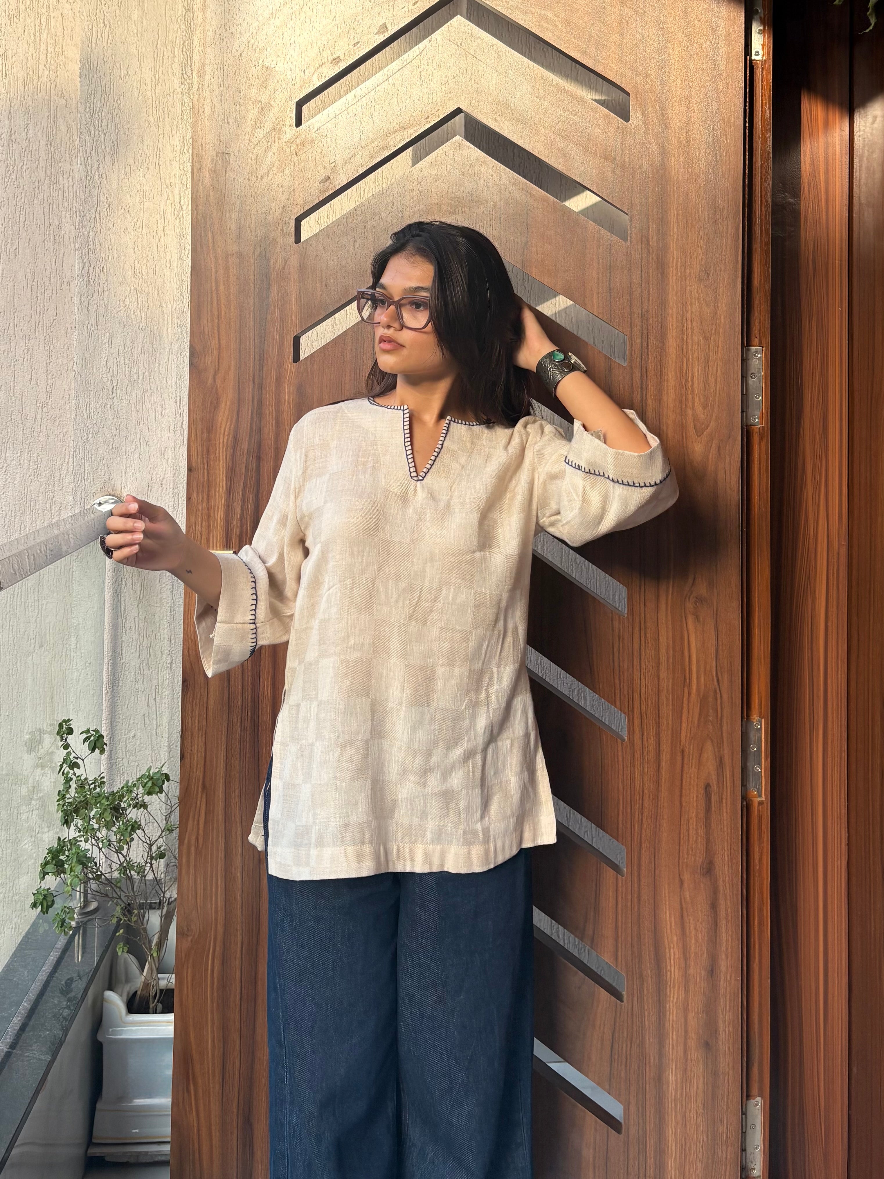 Embroidery detailing Kurti