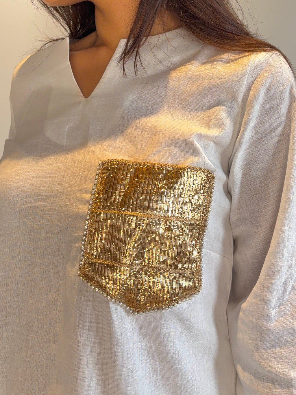 Kurta Set with Gota Patti Detailing