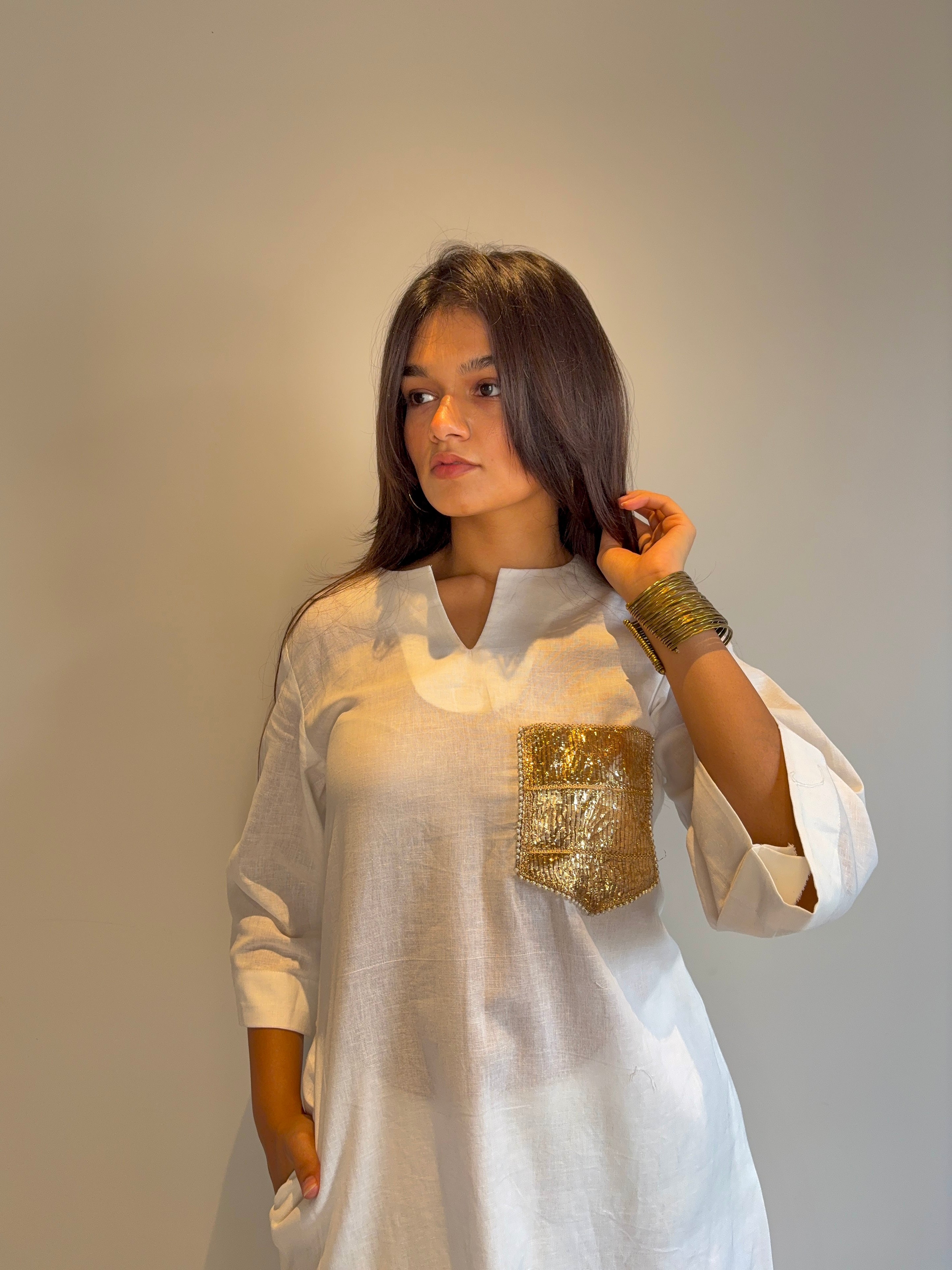 Kurta Set with Gota Patti Detailing