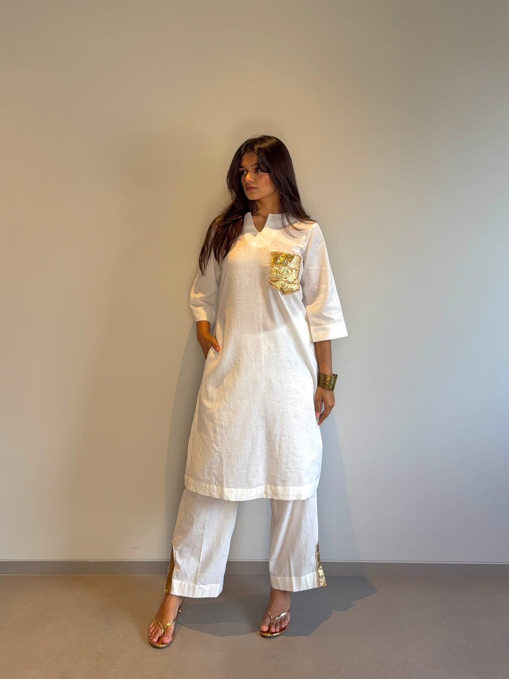 Kurta Set with Gota Patti Detailing