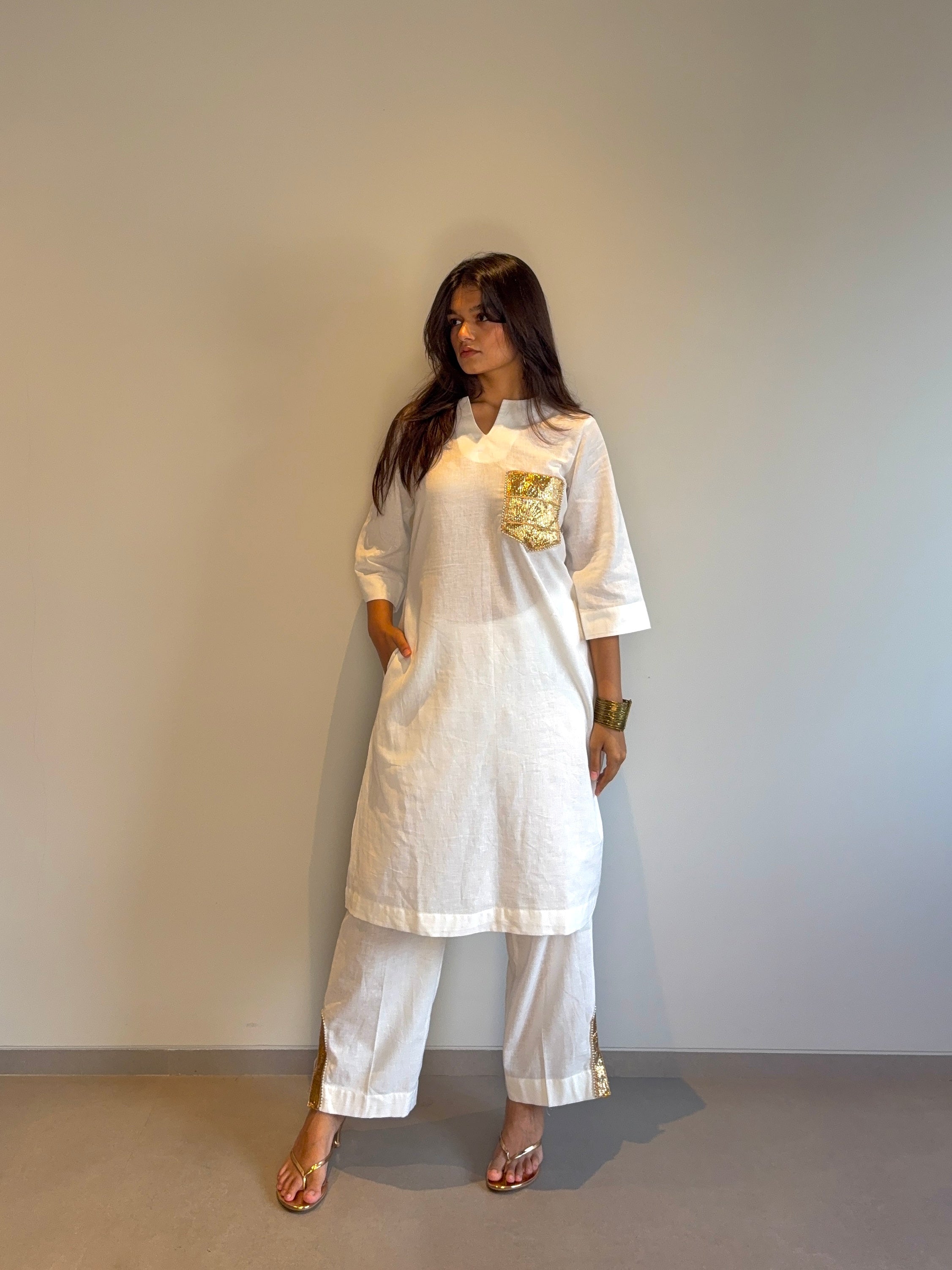 Kurta Set with Gota Patti Detailing