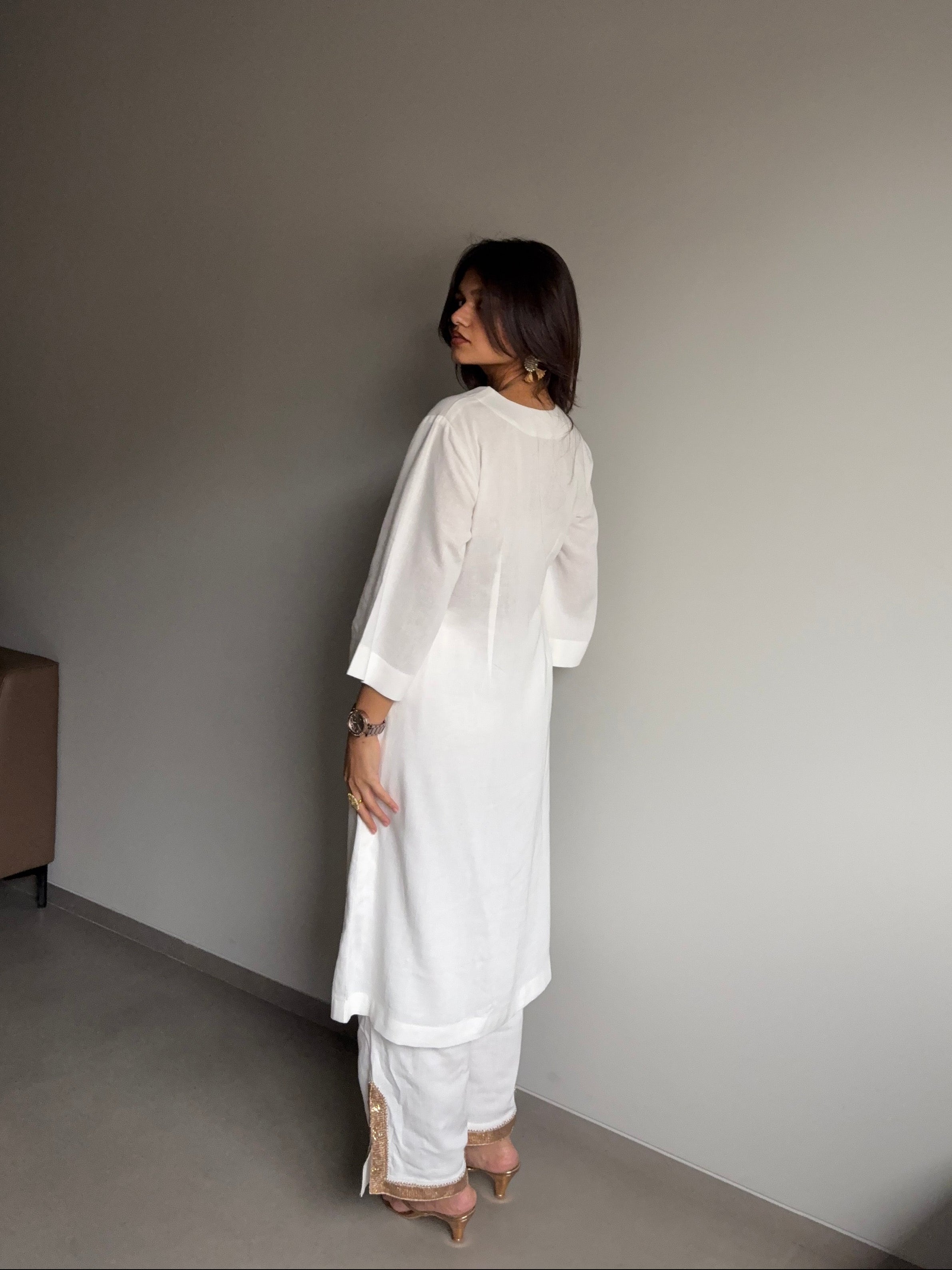 Chandni - Kurta Set with Gota Patti Detailing