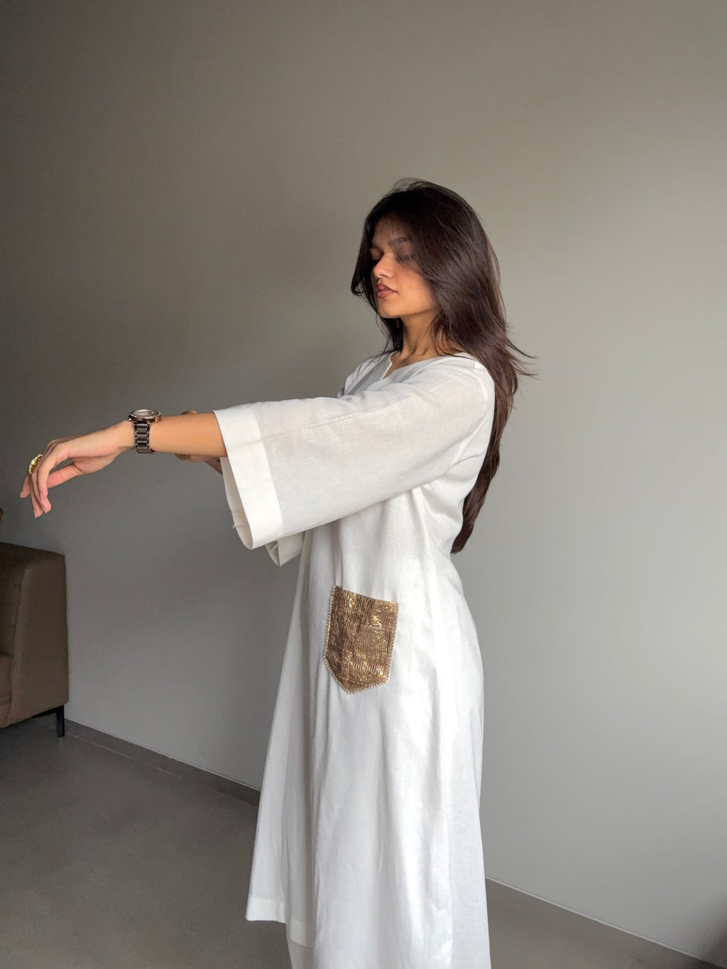 Chandni - Kurta Set with Gota Patti Detailing