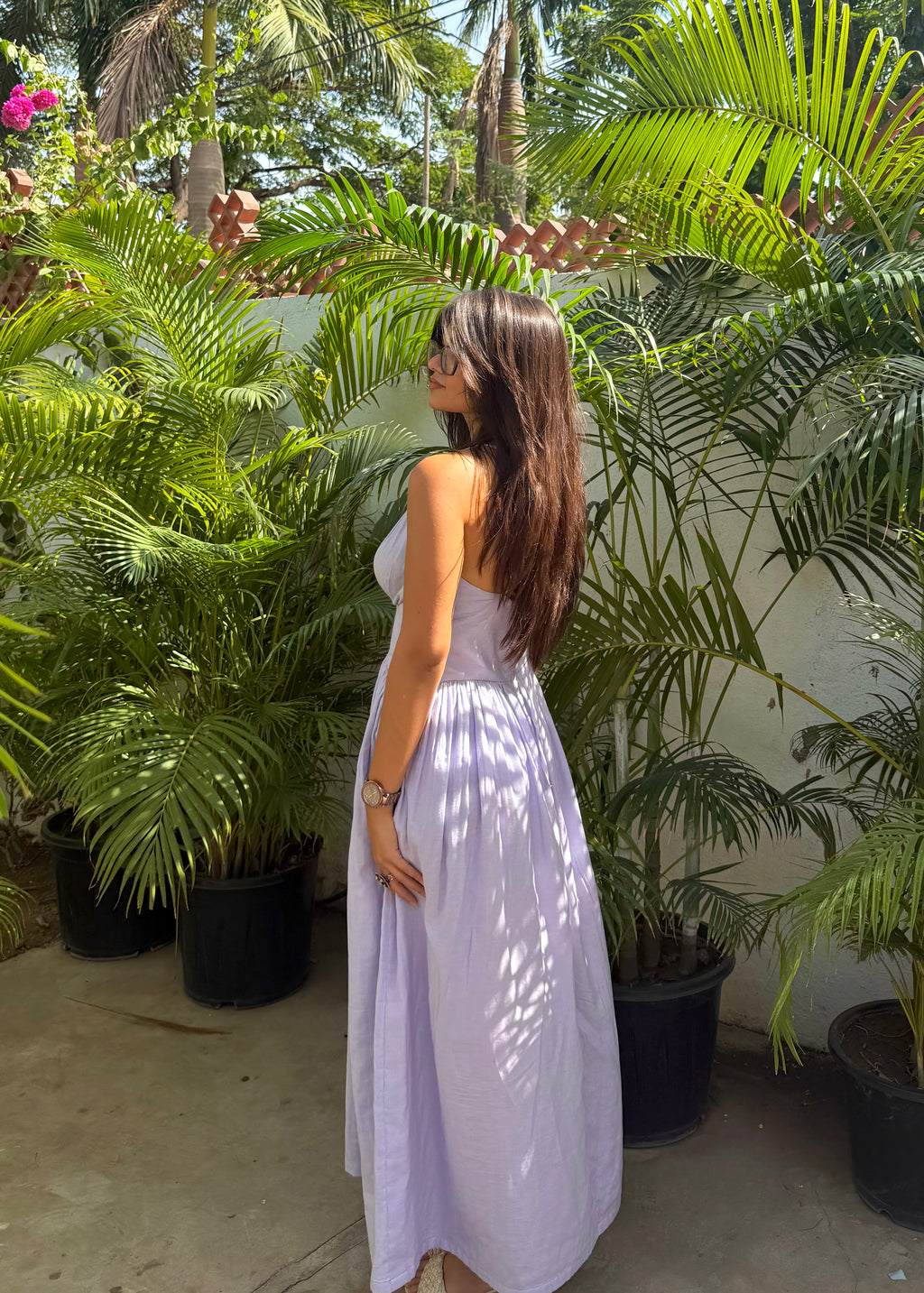 Halter Neck Structured Dress
