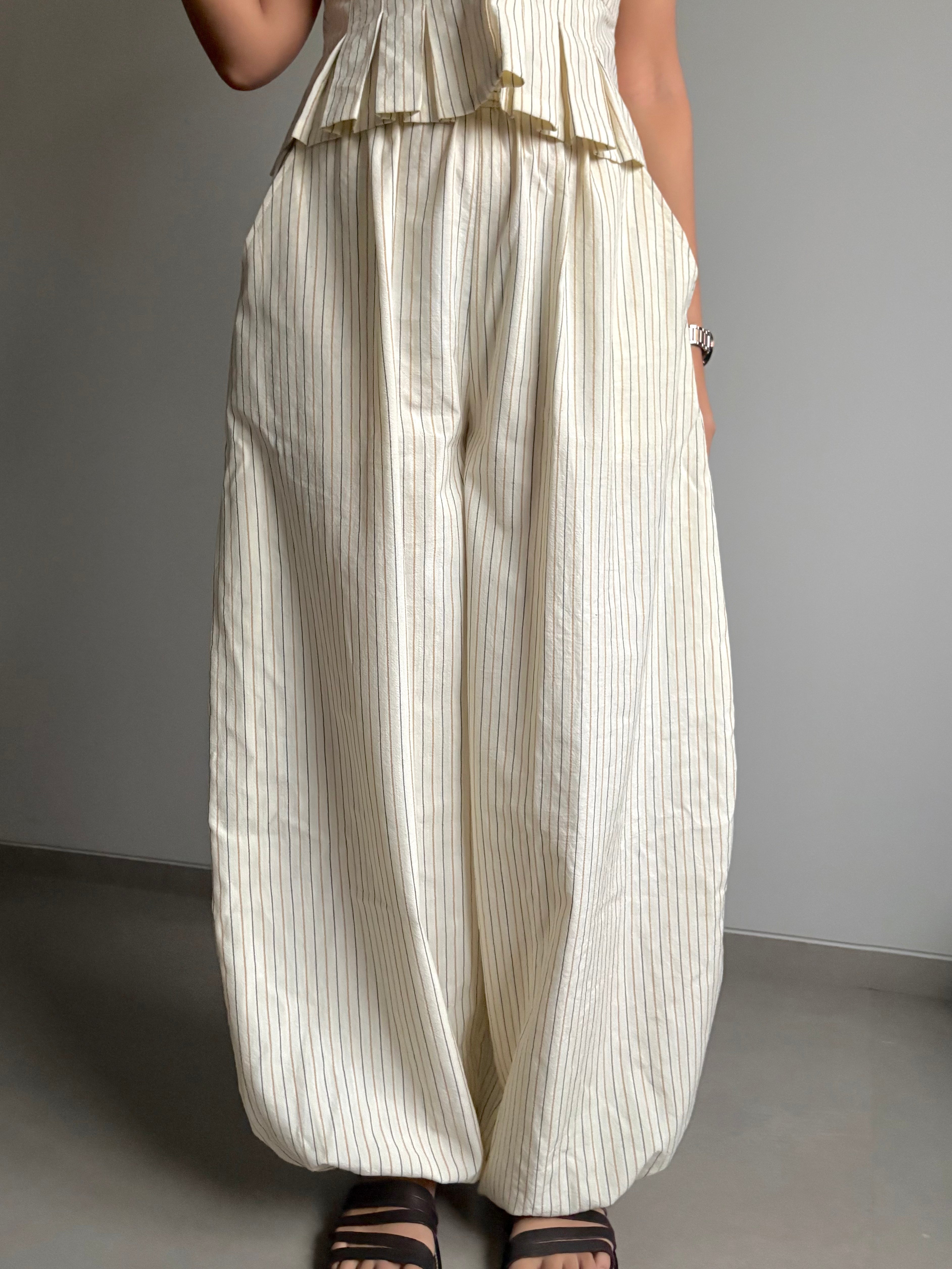 Beige monochrome co-ord set