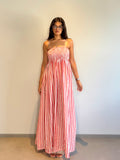 Striped Ruched Dress