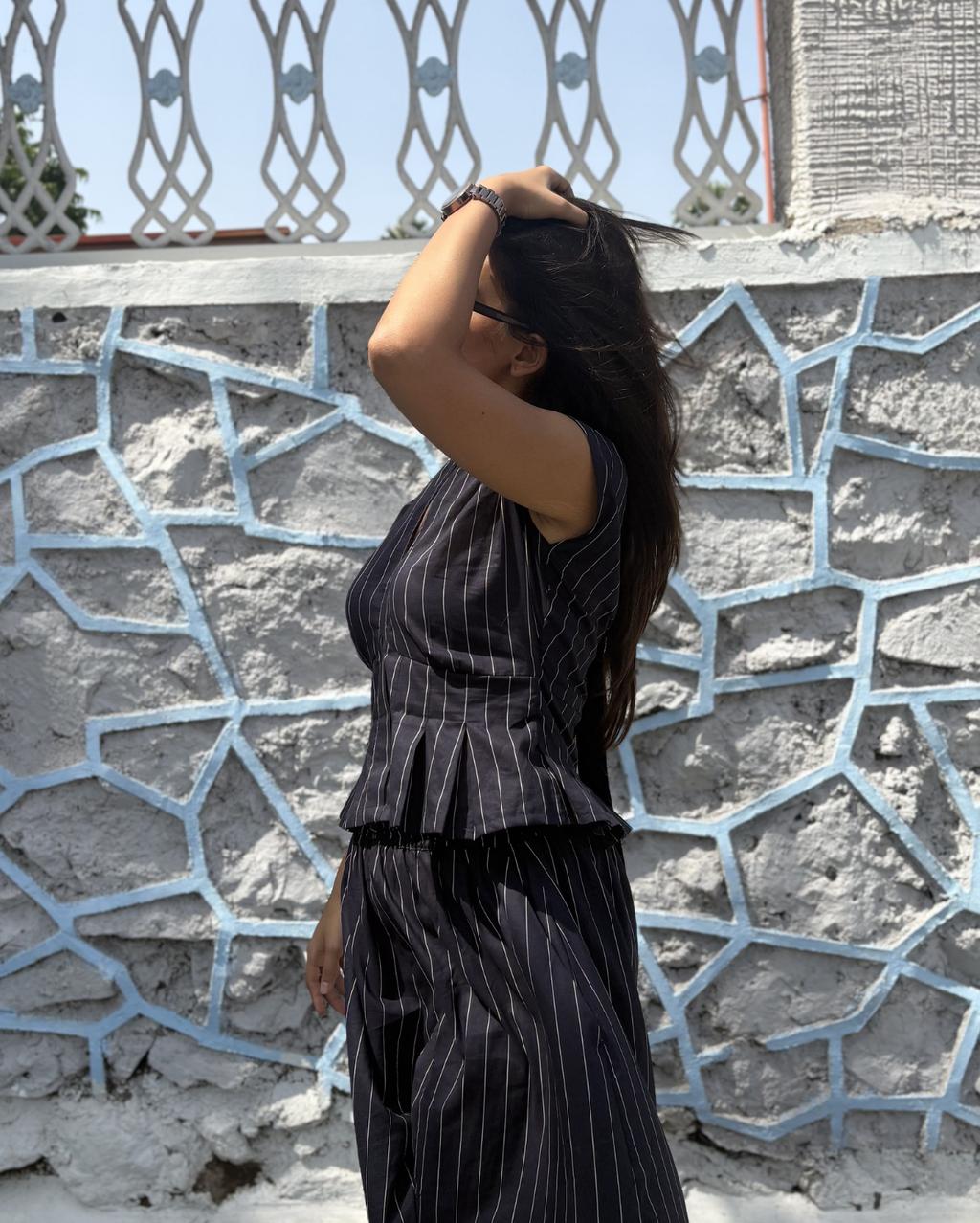 Structured Top with Tie Detailing