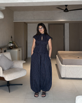 High Rise Striped Balloon Pants