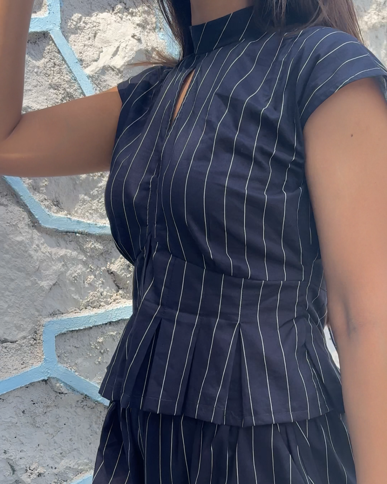 Structured Top with Tie Detailing